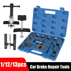 1/12/13PCS Car Disc Brake Pump Caliper Removal 10 Piston Adapter Compressor Set Rewind Back Brake Repair Tools Auto Accessories