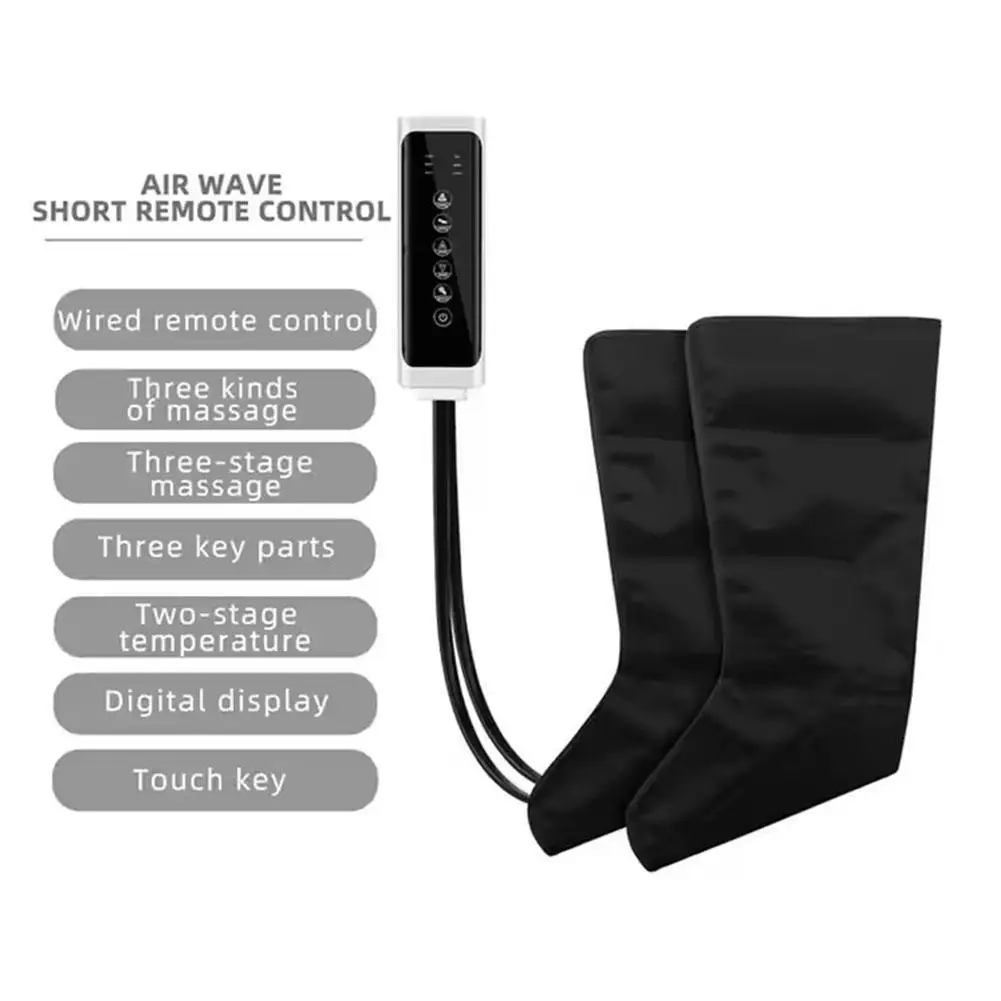Air Compression Massage Leg Massager Pneumatic BootsAirbags Leg Boots Lymphatic Drainage Rehabilitation System Press Pump N EWW