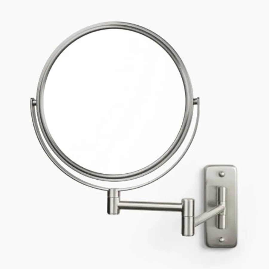 

Wall-Mounted Magnifying Mirror - Bathroom Makeup Mirror with - 8-Inch Diameter - Finish - Model JP7808N