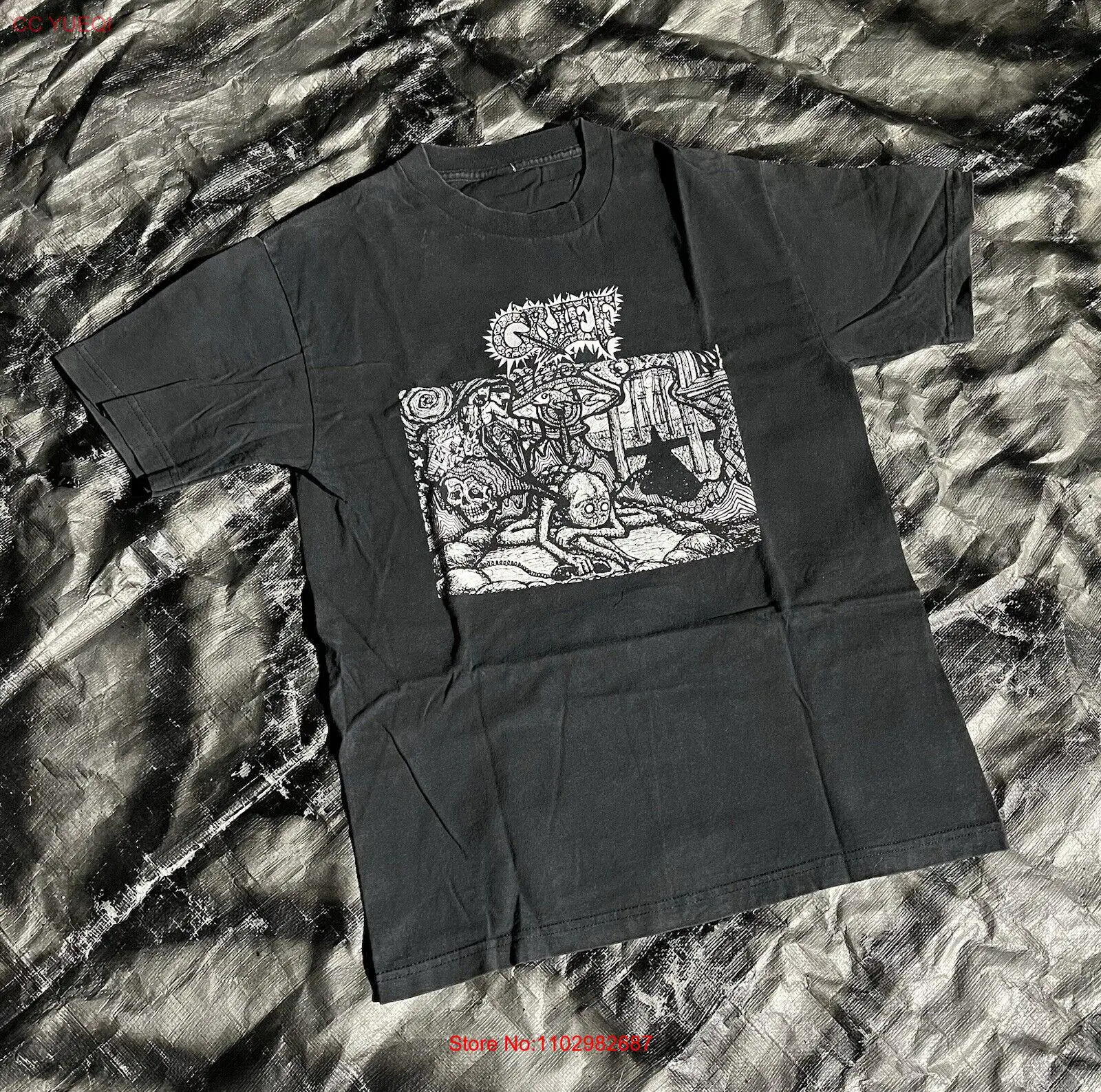 خمر فرقة الحزن تي شيرت ، عسر الولادة عسر الولادة عقال Eyehategod الحديد قرد المخل #1