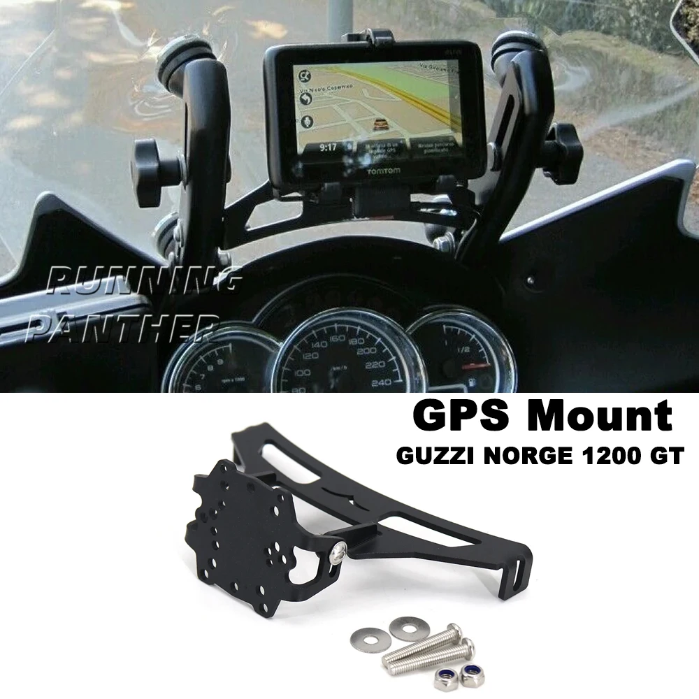 

For GUZZI NORGE 1200 GT / 4V Motorcycle Accessories For STELVIO NTX 1200 Phone Stand Holder GPS Mount Navigaton Plate Bracket