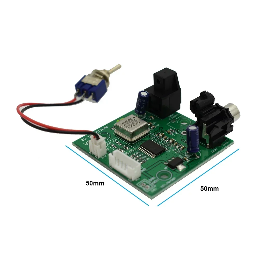 

LUSYA SPDIF Coaxial Fiber AK4113 Receiver Board Digital Input I2S Output 24 LJ-24/RJ-16/ RJ-18 Sampling 32K~192KHZ