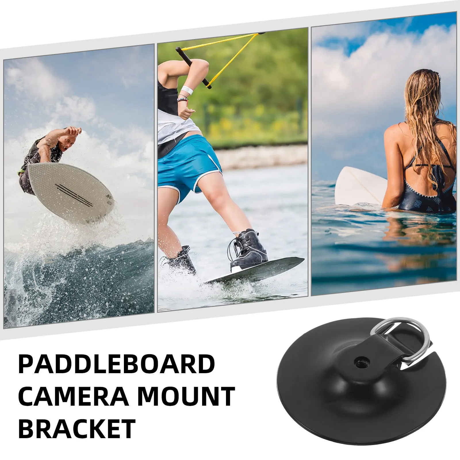 

Черное универсальное крепление для камеры на пилотное сиденье для досок для серфинга, стабильный держатель для камеры для водных видов спорта, аксессуар для падлбордов