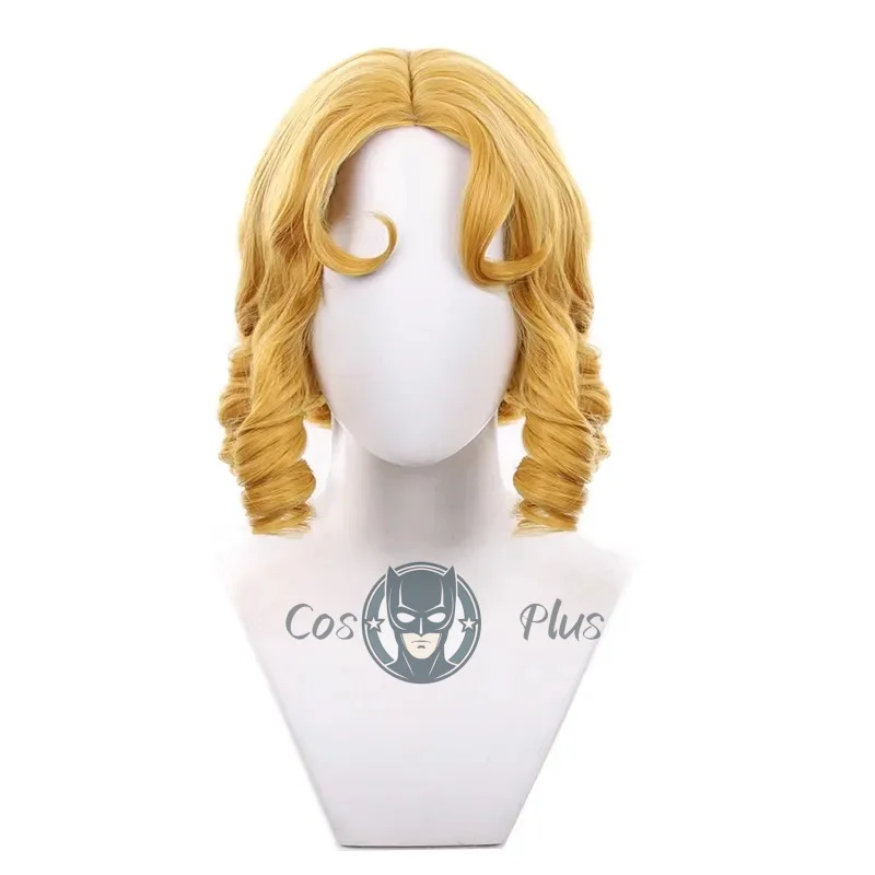 

Identity V Rising Star Косплей Парик Lily Barheid Cheerleader Синтетические вьющиеся волосы Парики для ролевых игр на Хэллоуин + Кепка для парика