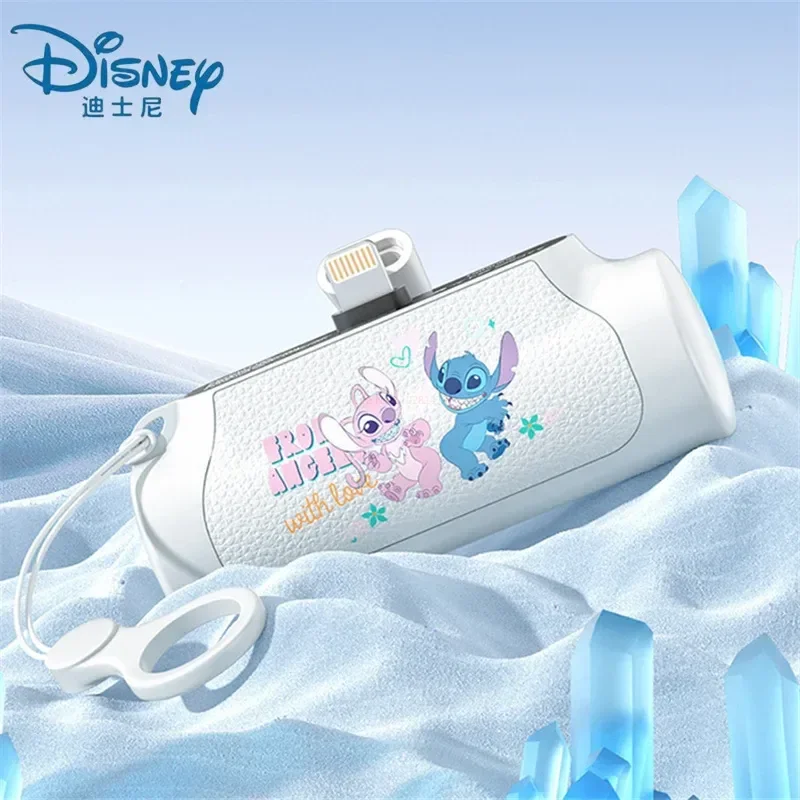 Disney Series Wireless Capsule Stitch Power Bank Mickey Lotso Convenient Pocket Compact Mobile Power Fast Charging Power Bank