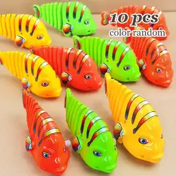 Jouets de poisson Wighifunded en plastique pour enfants, jouet mécanique classique, course à pied, jouets de printemps pour nouveau-nés