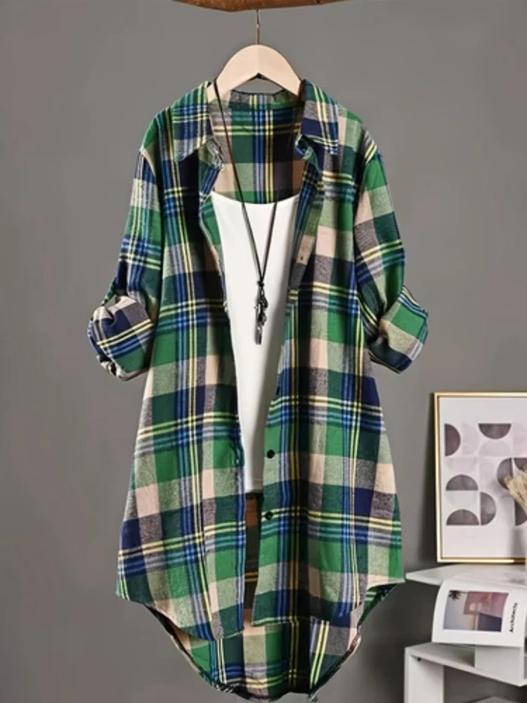

New Fashion Loose Women Tops Sunscreen Coat Cardigan Thin Coat Casual Style Lapel Design Long Sleeved Top Simple Style Clothing