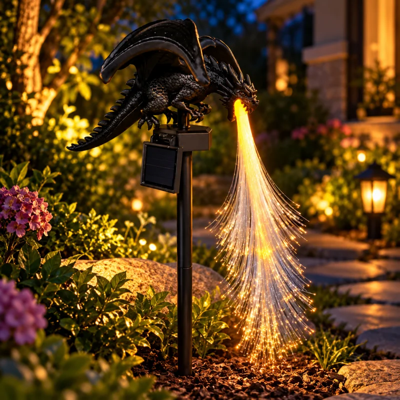 Solar Fire Breathing Dragon St - đánh giá và giá Solar Ground Light Driveway