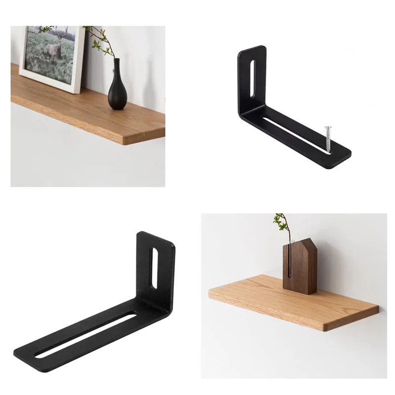 【NEW】4 Inch Adjustable Angle Bracket Right Angle Brackets For Wood,L-Shape Corner Brace With Slot