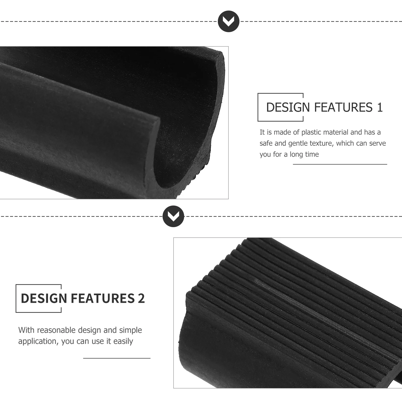 

50pcs Anti-Slip Pads Plastic Foot Protectors For Furniture Chair Table Trampoline Leg Covers Black Chair Feet Mats Outdoor