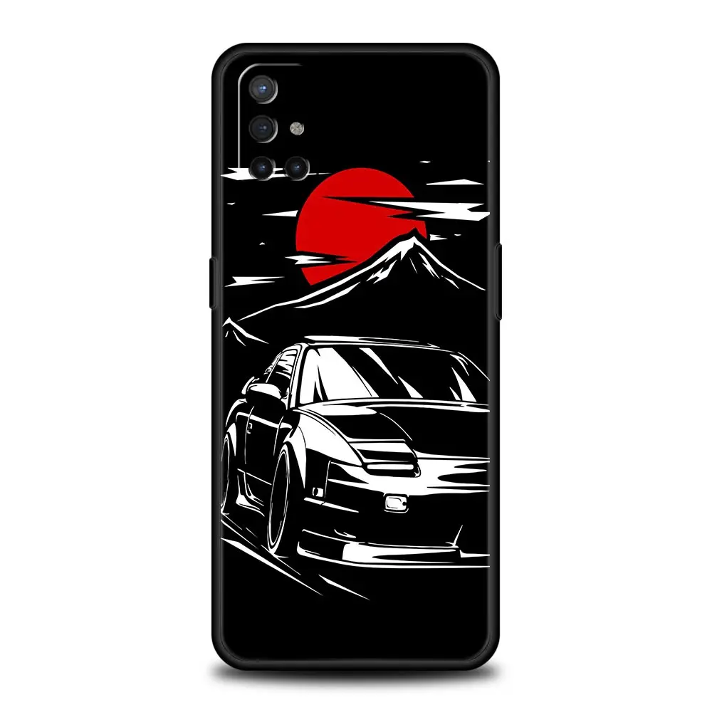 Japan JDM Sports Cars Male Men Phone Case For OnePlus Nord CE 2 9 8 7 7T 10 Pro 9RT 9R 8T Nord N100 N200 N10 5G Soft Black Cover