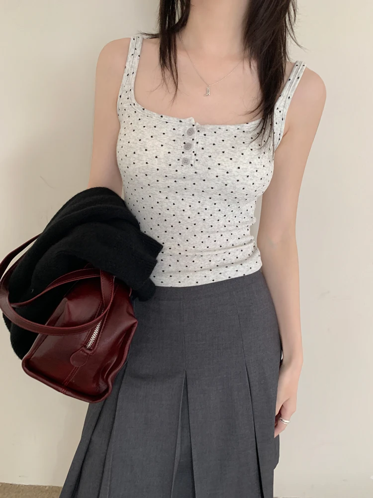 11 cores sm estilo coreano doce camisola feminina sutiã sexy regata feminina verão 2025 floral colheita topos das mulheres (xy3585)