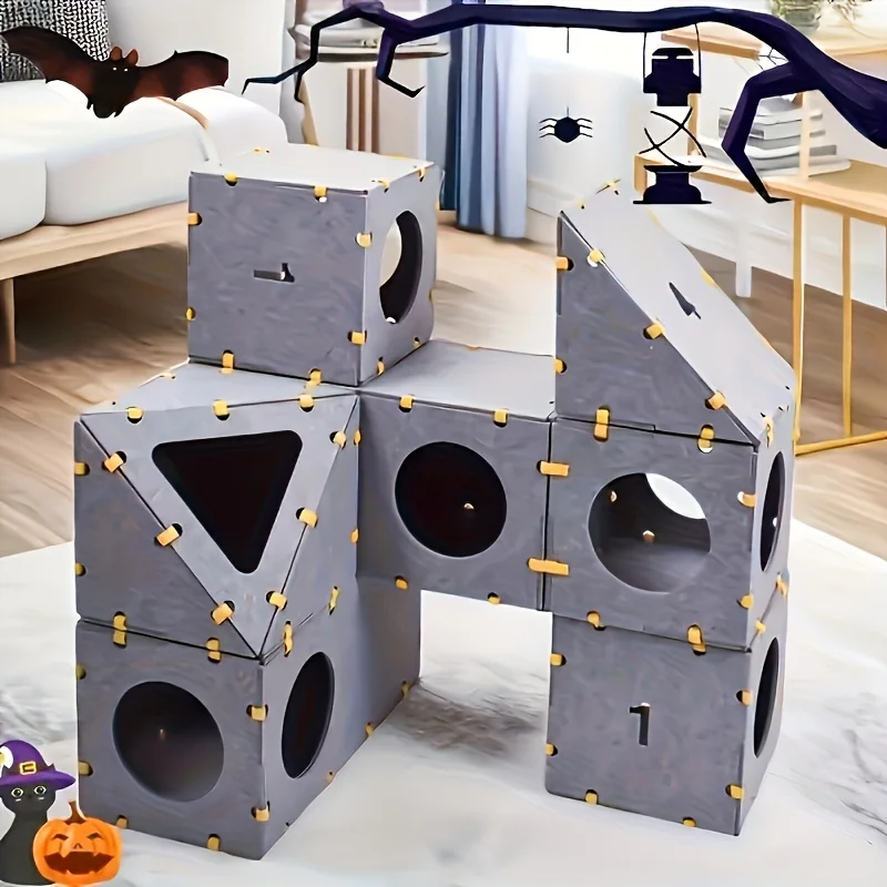 Indoor Cat House Cat Passage Detachable Retreat, Used for Multi Cat Interaction Stackable Combination Felt