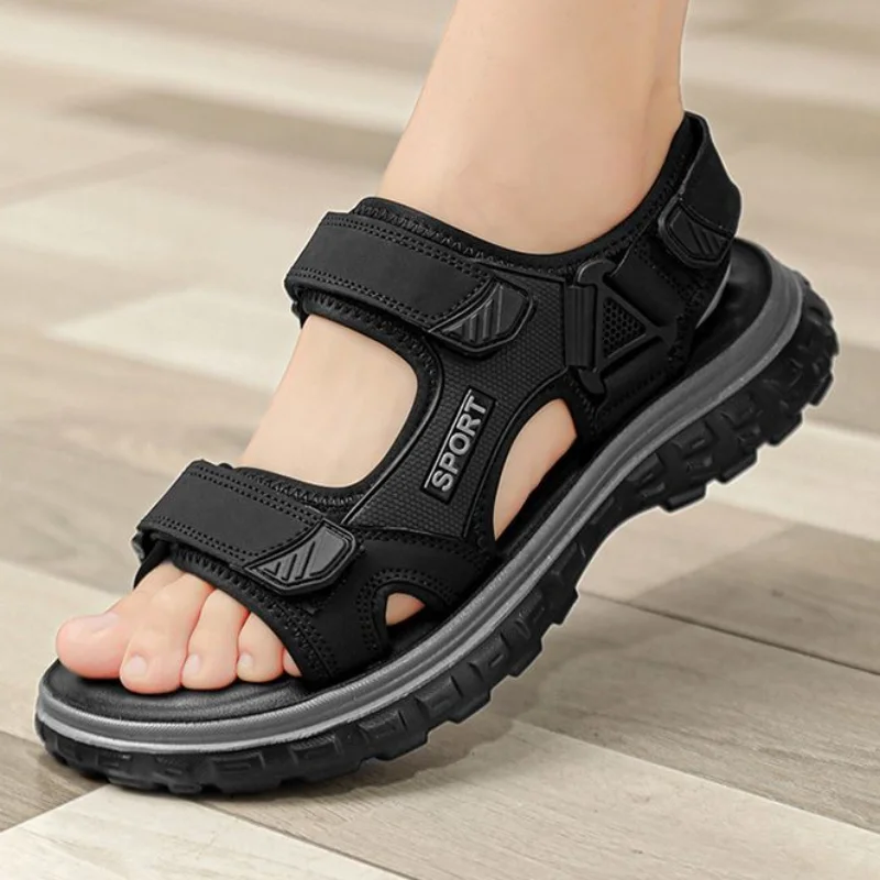 Sandales respirantes en caoutchouc et plastique pour hommes, chaussures ouvertes pour l'été, non-ald, nouveau prix bas 03/Use 39, vente en gros, luxe H, 2024