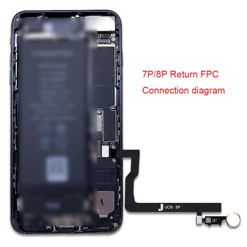 JC-ID Universal Fingerprint Flex cabo, reparo FPC, chave traseira, função de retorno, reparo do telefone, 7, 7P, 8, 8P