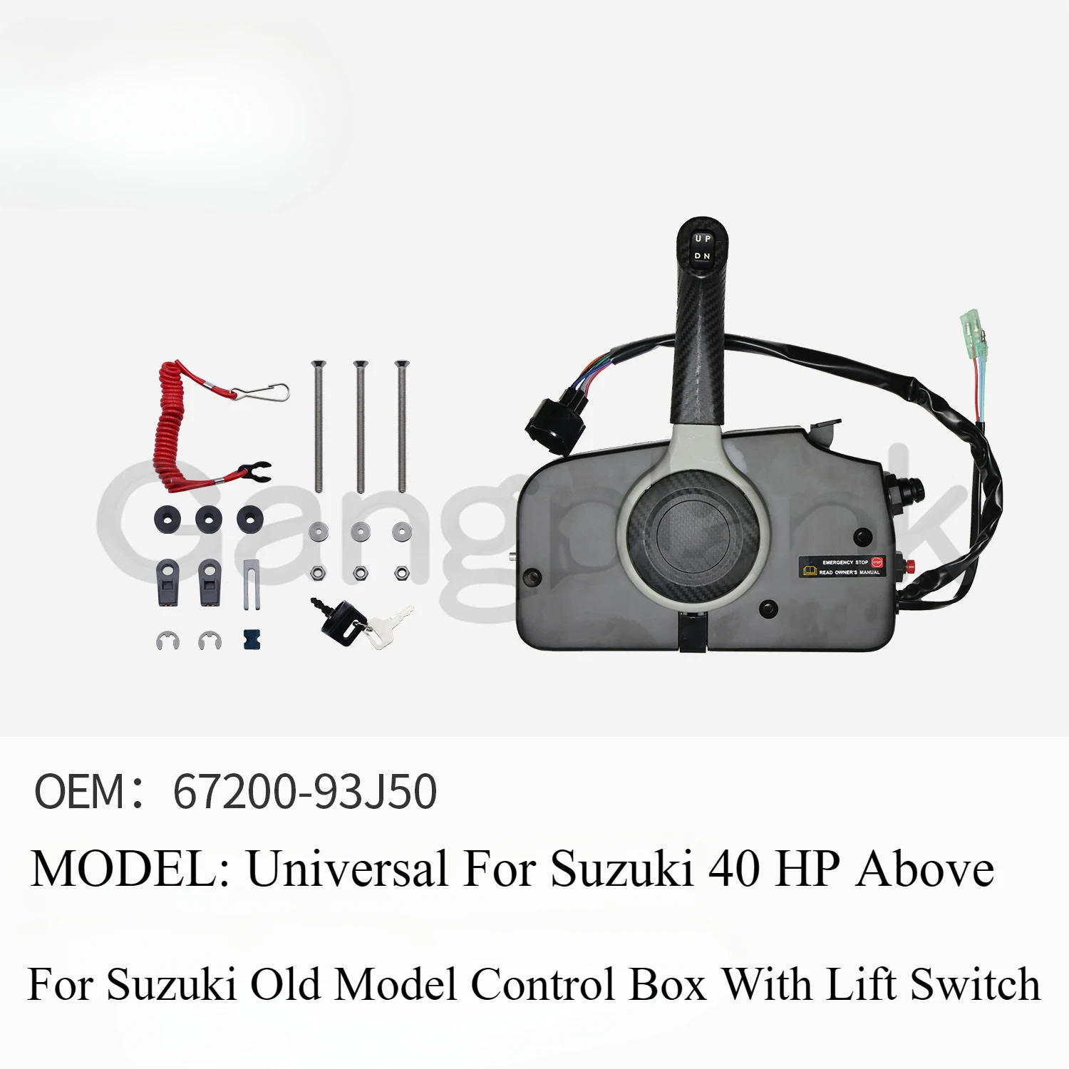 Outboard Engine Control Box Universal for Suzuki 40 HP Above for Suzuki Old Model Control Box with Lift Switch 67200-93J50