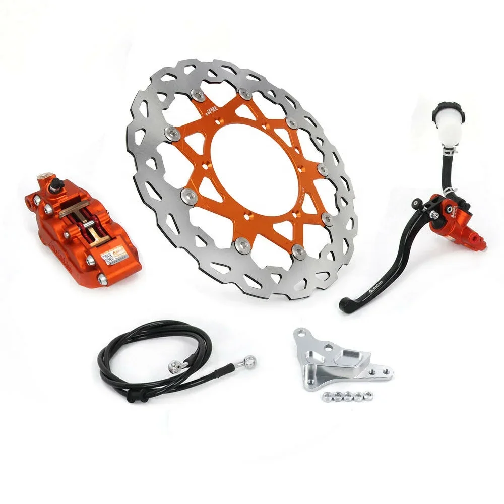 

For EXC SX 250 FW 2010-2015 300 W Front Brake System Bracket Master Cylinder Hose 320mm Rotor