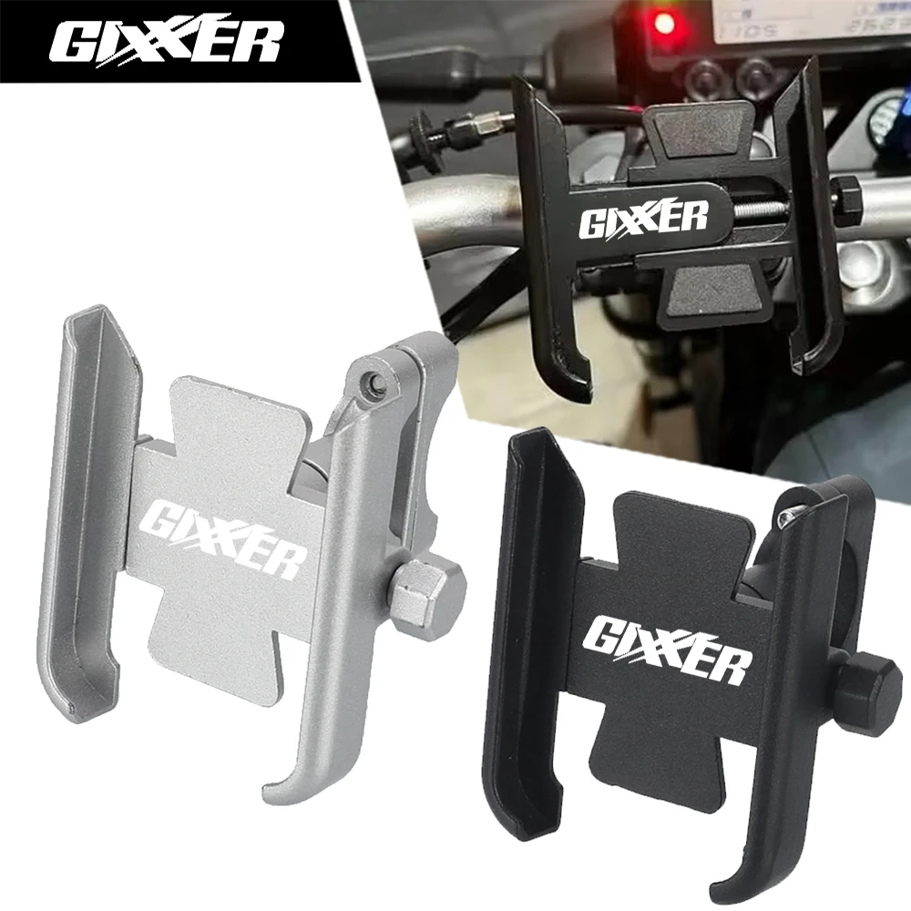

FOR SUZUKI Gixxer 250 SF250 2020 2021 2022 2023 2024 2025 Motorcycle Accessories Handlebar Mobile Phone Holder GPS Stand Bracket