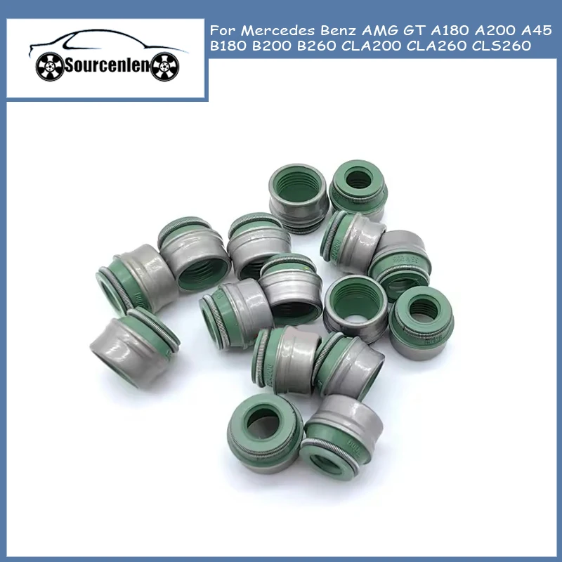 

Сальник штока клапана двигателя для Mercedes Benz AMG GT A180 A200 A45 B180 B200 B260 CLA200 CLA260 CLS260 A0000530700 0000530700