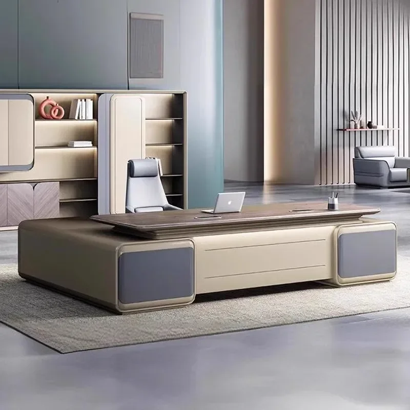 مكتب مكتب رئيسي مكتب الرئيس مكتب الكمبيوتر مكتب كبير الحد الأدنى الحديث