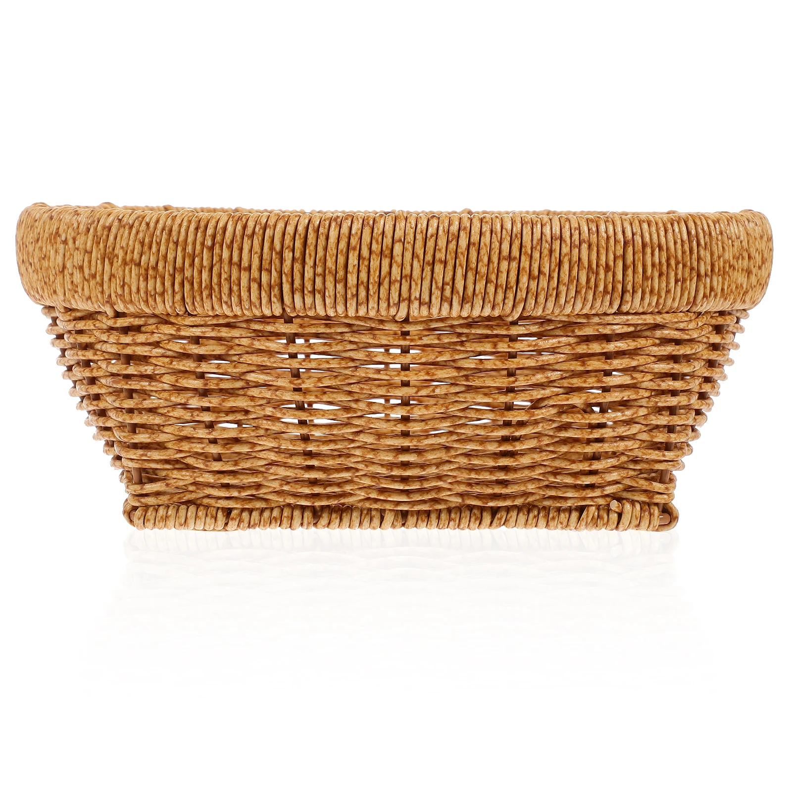 

H Woven Rattan Fruit Basket Snack Container Kitchen Food Storage Home Decorative Dessert Baskets Party Serving Tray Vegetable