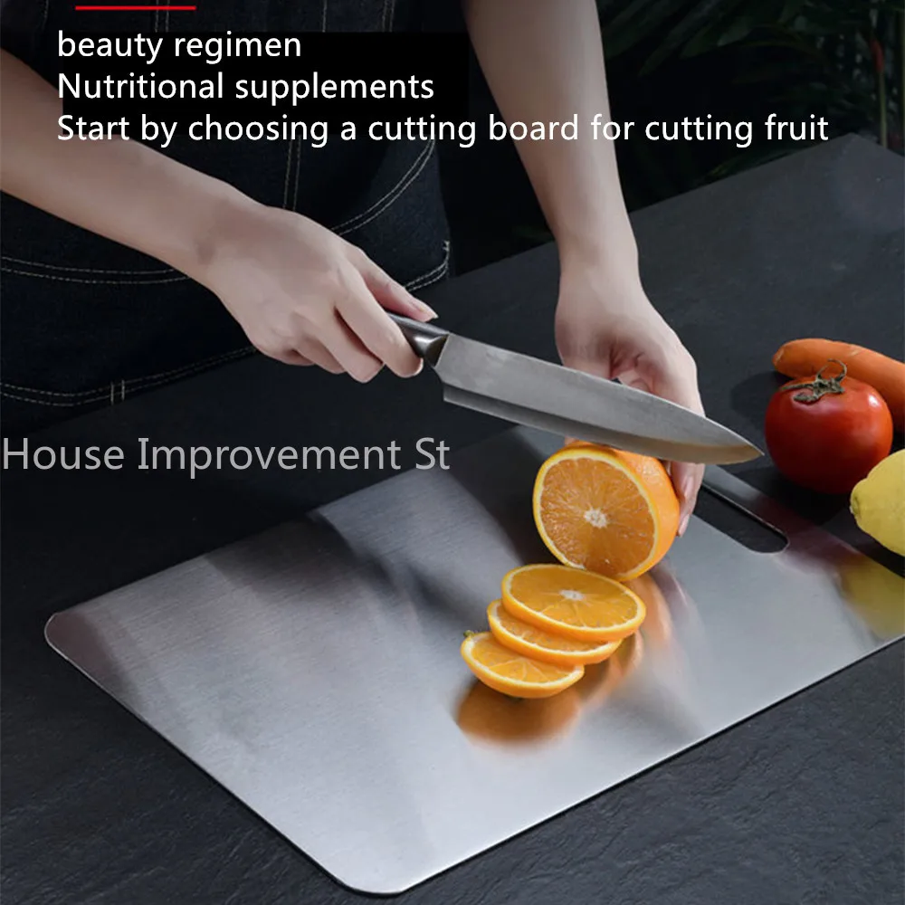 

Stainless Steel Chopping Board Set Dishwasher Safe, Non-Slip Small to Extra Large Cutting Board for Meat, Veggies, Fruits