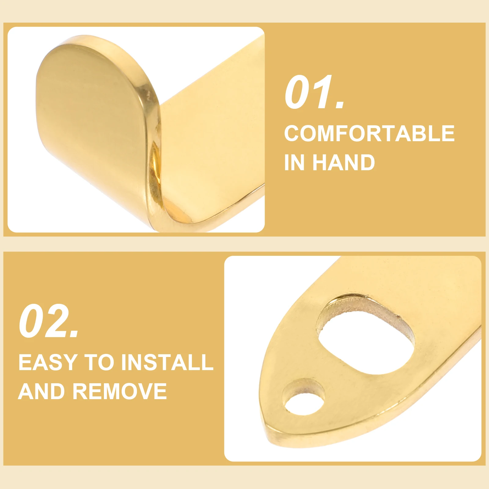 

1 Set Metal Saxophone Thumb Rest Durable Replacement Alto Tenor Sax Thumb Support Hook Portable Lightweight Instrument Accessory