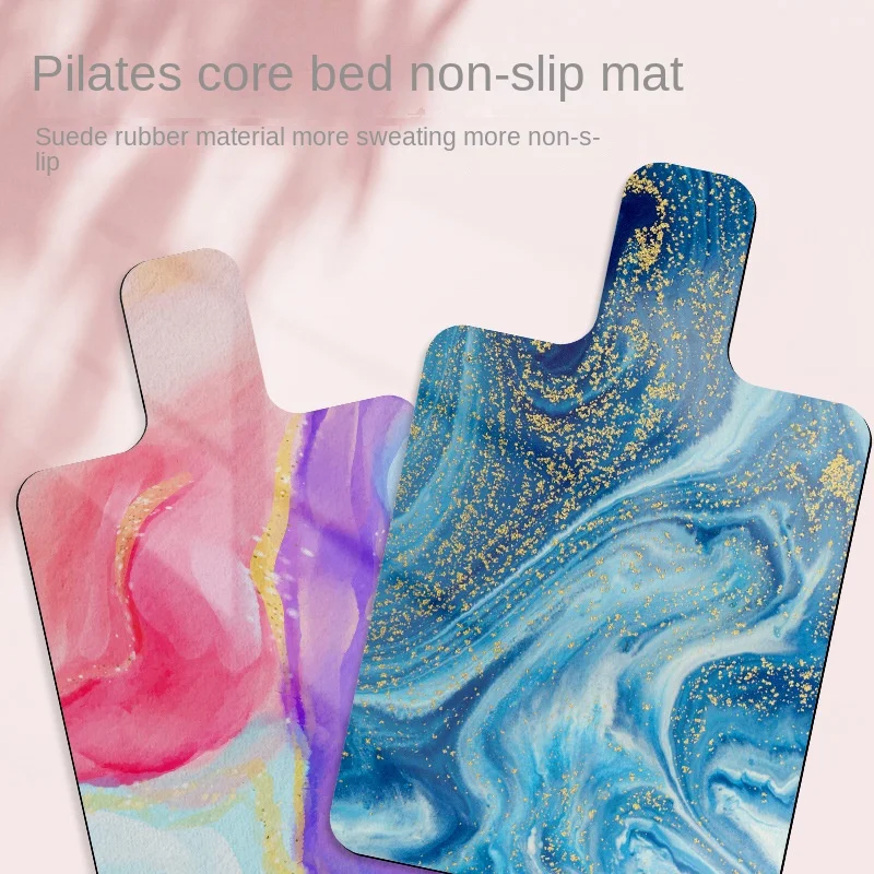 Suede/PU Rubber Pilates Core Mattress Sweat-absorbing Non-slip Household Equipment Fitness Yoga Mat