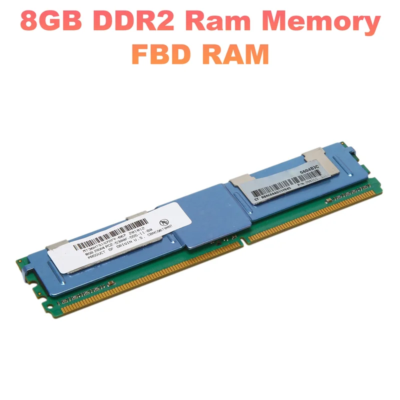 8GB DDR2 Ram หน่วยความจํา 667Mhz PC2 5300 240 Pins DIMM 1.7V Ram Memoria สําหรับหน่วยความจําเซิร์ฟเวอร์