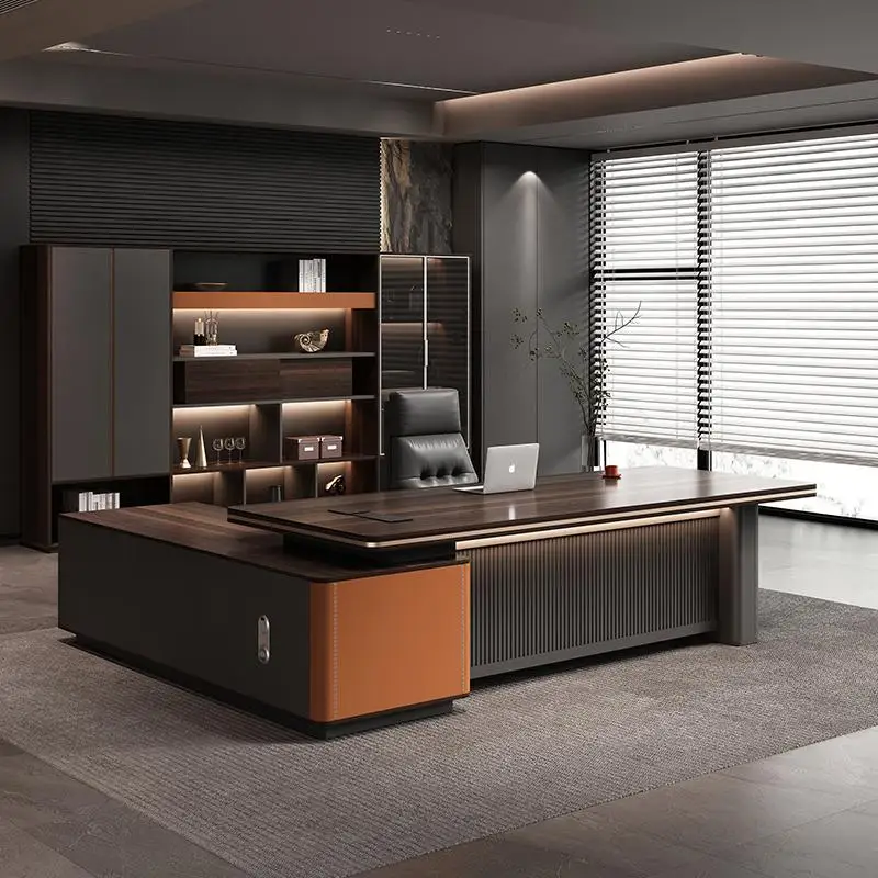 Strong Designer Executive Office Desk Storage Big Modern Standing Computer Desks Luxury Large Mesa Escrivaninha Mesa Office