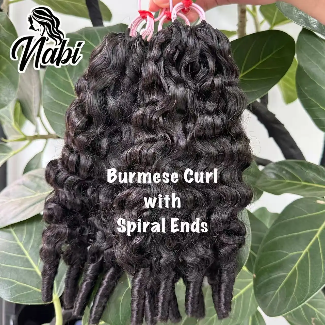 Burmese Spiral Miracle Knots Crochet Braiding Human Hair Pre-Separated Virgin Human Hair BodyWave Jerry Kinky Curly for Women