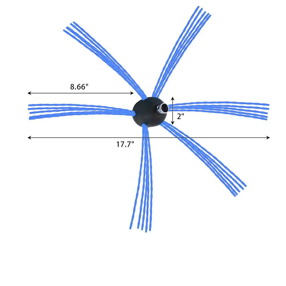 Chimney Sweep Brush Flexible Fireplace Tool Cleaning Brush Rotary Cleaner Brushes Head For Fireplace Flue Cleaning