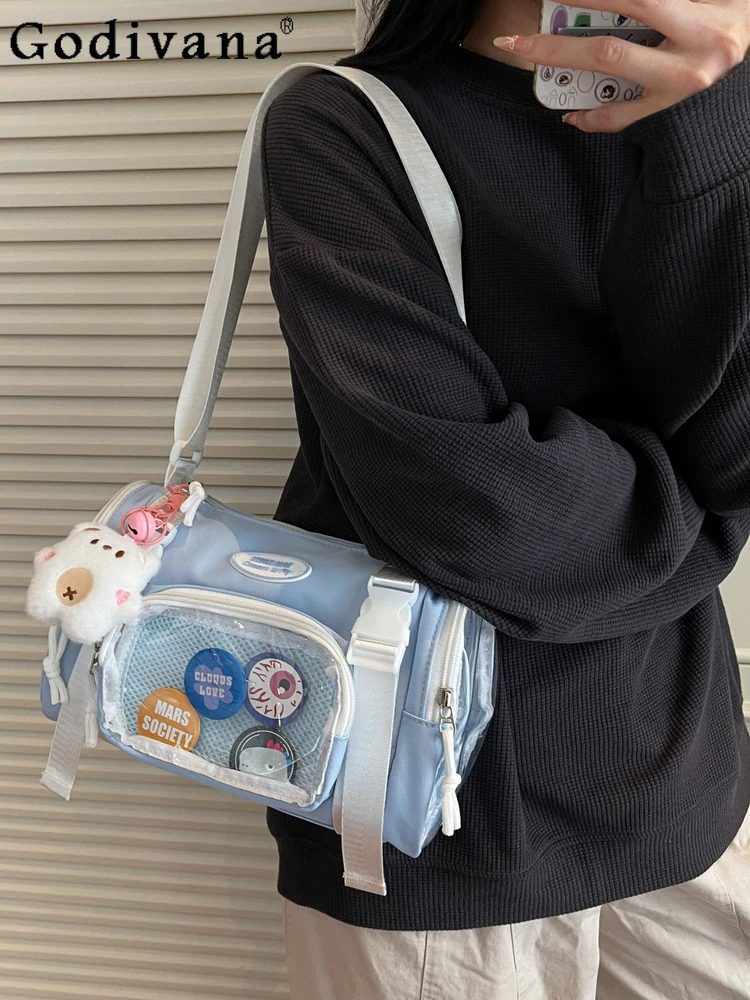 

Japanese Original Two-dimensional Transparent Small-capacity Pain Bag Sweet Sister Student Commuting Versatile Messenger Bag