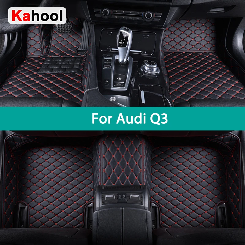 

KAHOOL Custom Car Floor Mats For Audi Q3 Auto Carpets Foot Coche Accessorie