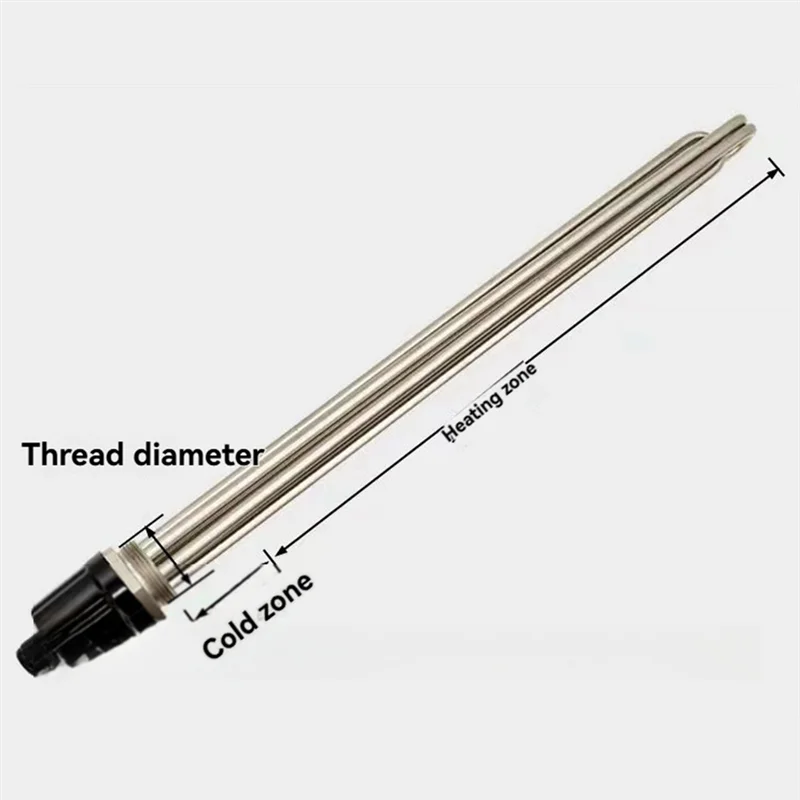B59B-For Efficient For Electric Water Heater 230MM DN40 4.5KW Power Tubular Heating 304 Stainless Steel