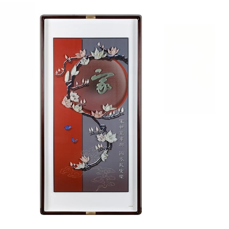 Chinese style modern light luxury living room decoration painter and Mansing