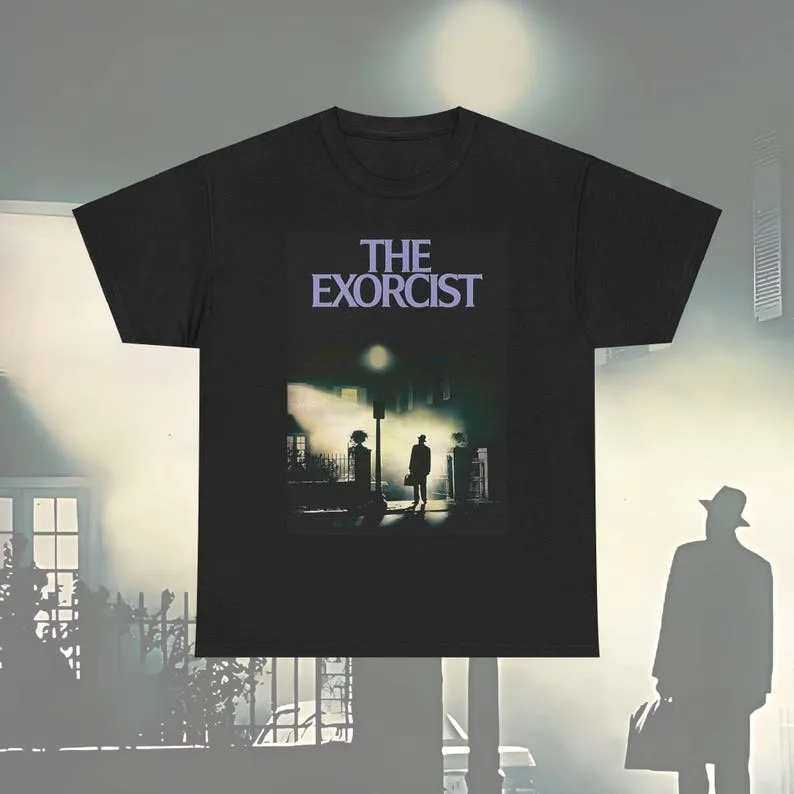 

The Exorcist T-shirt, Scary Movie Tee, Horror Film Shirt, Halloween Costume Top, Creepy Graphic Tee