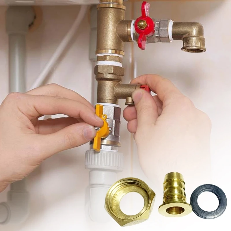 Quick Install 4 Point Internal Thread Gas Water Heater Fitting Connectors