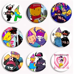 Regretevator Poob Anime Button Pin Party Noob and Guest Pest Fan Art Brooch Badge Bag Decor Gamer Collect Friends Gifts