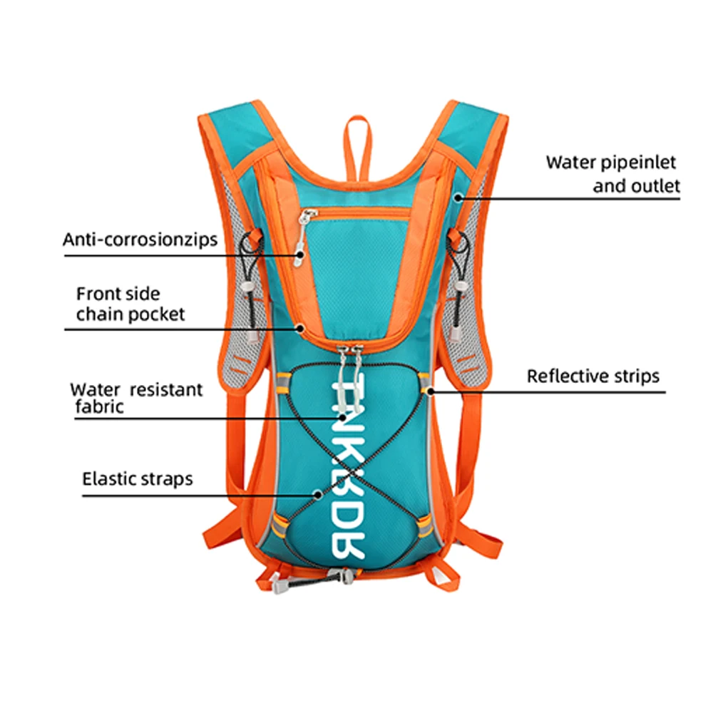 ThinkRider 10L Lightweight Hydration Backpack, Running Backpack with 1L Water Bladder, Hydro Water Daypack for Cycling Hiking