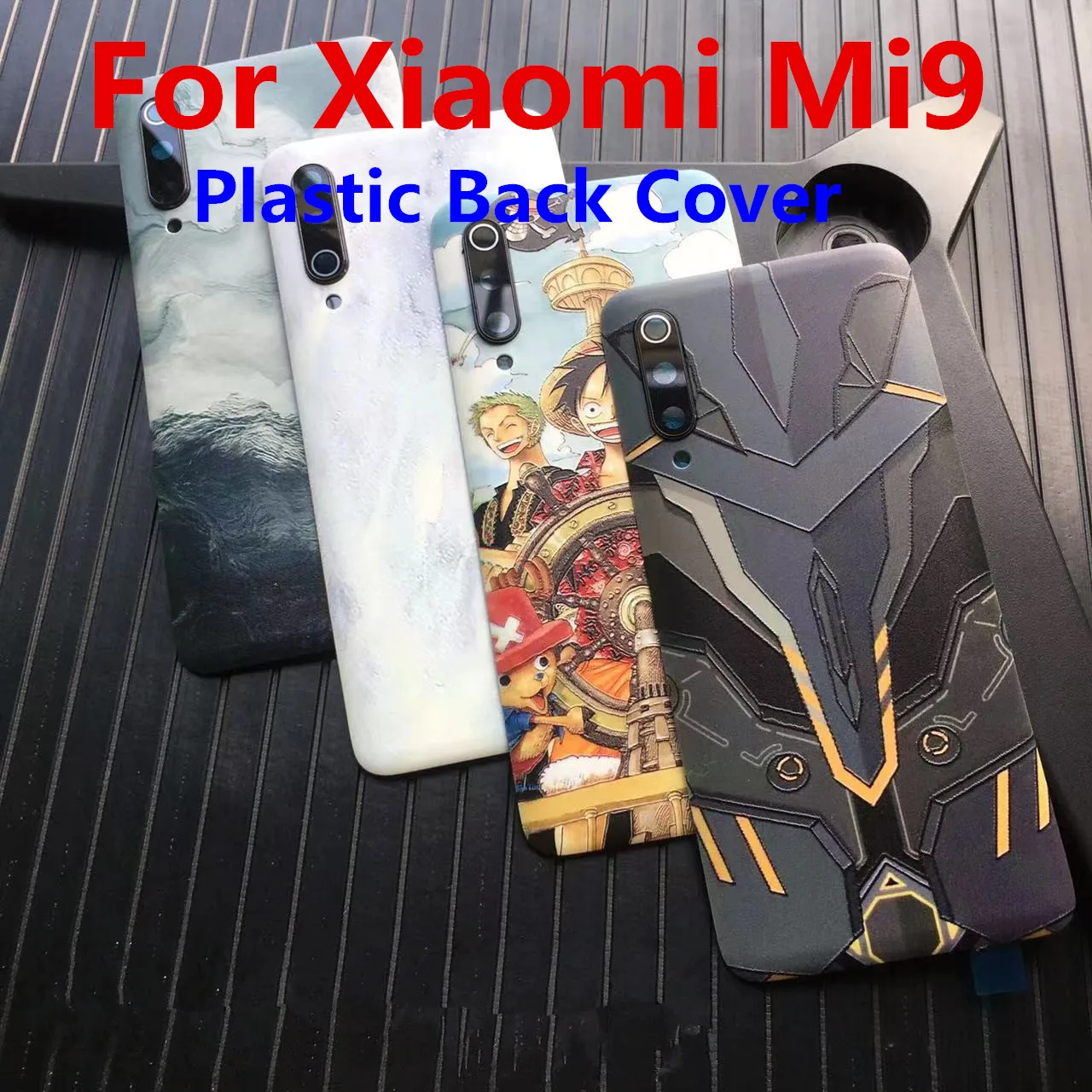 Plastic For Xiaomi mi 9 Back Battery Cover Rear Door Housing Case Plastic Panel For  mi9 Battery Cover