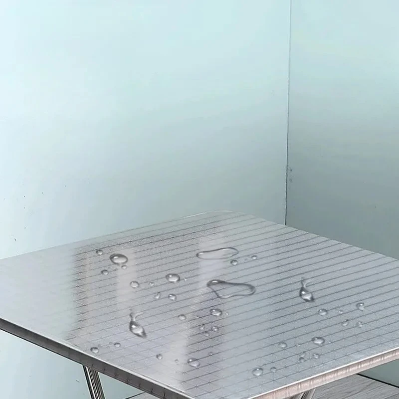 Heavy Duty round Folding Table 304 Stainless Steel for Kitchen Dining Indoor Outdoor