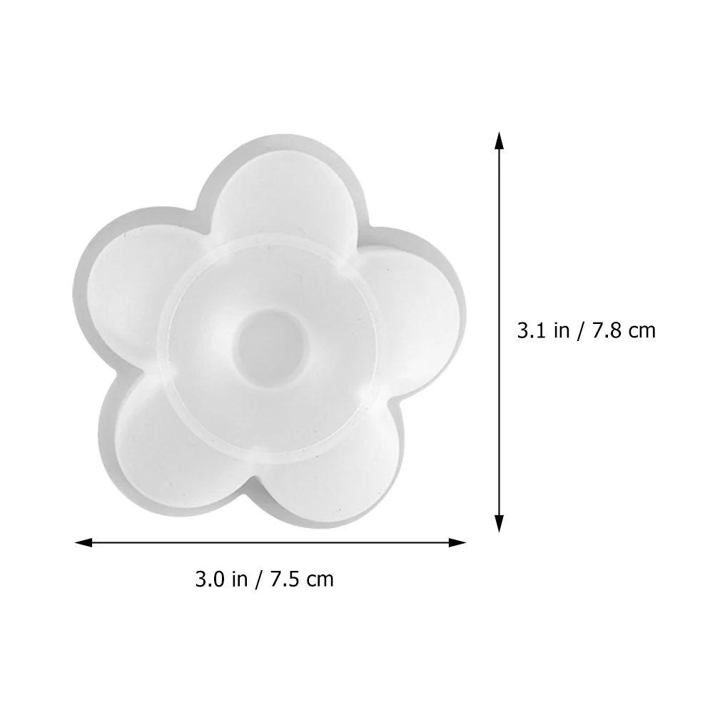 

2PCS Crystal Epoxy Silicone Mold for Soap Making Decor White Silica Gel DIY Flower Adornment Premium H made Gifts