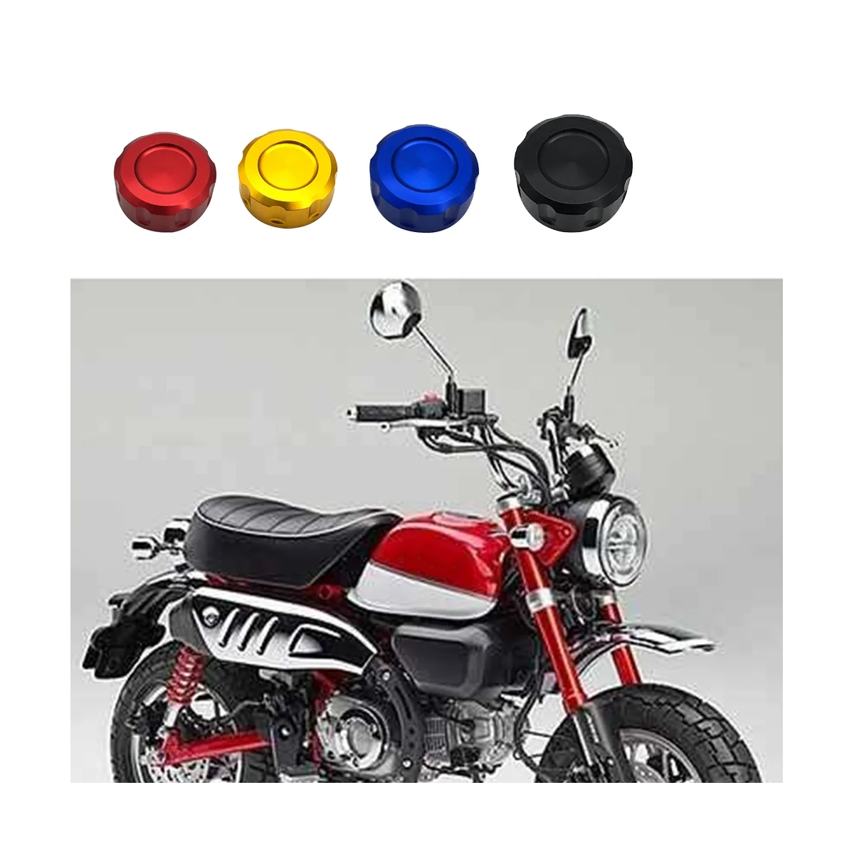 For Monkey125 Dax125 2018-2021 Motorcycle Oil Cup Decorative Cover Protective Cover Black