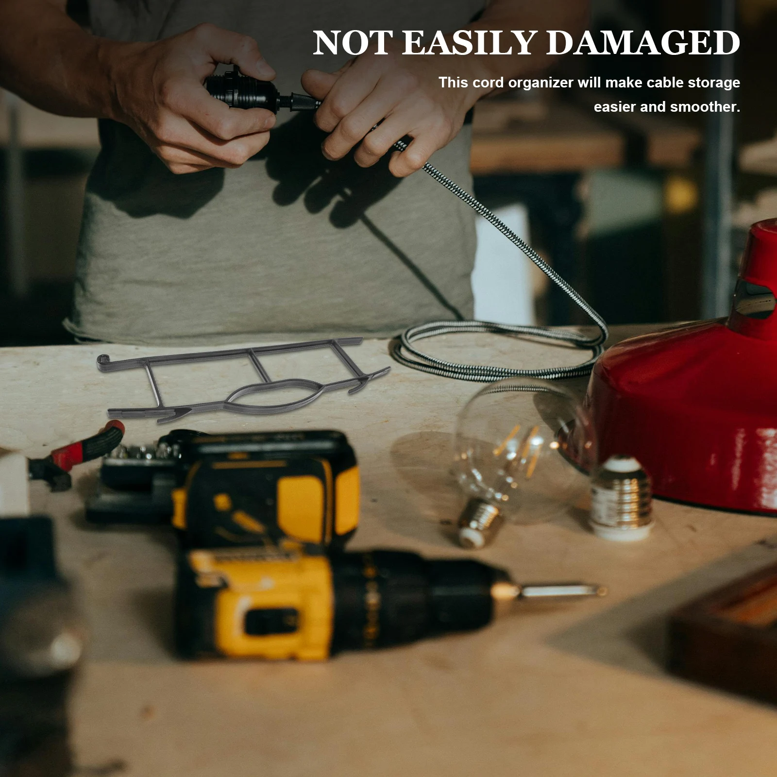 

4pcs Cord Organizer For Appliances Pp Compact Cable Storage Holder Kitchen Charging Cables Electrical Cord Winder Desk Backpack