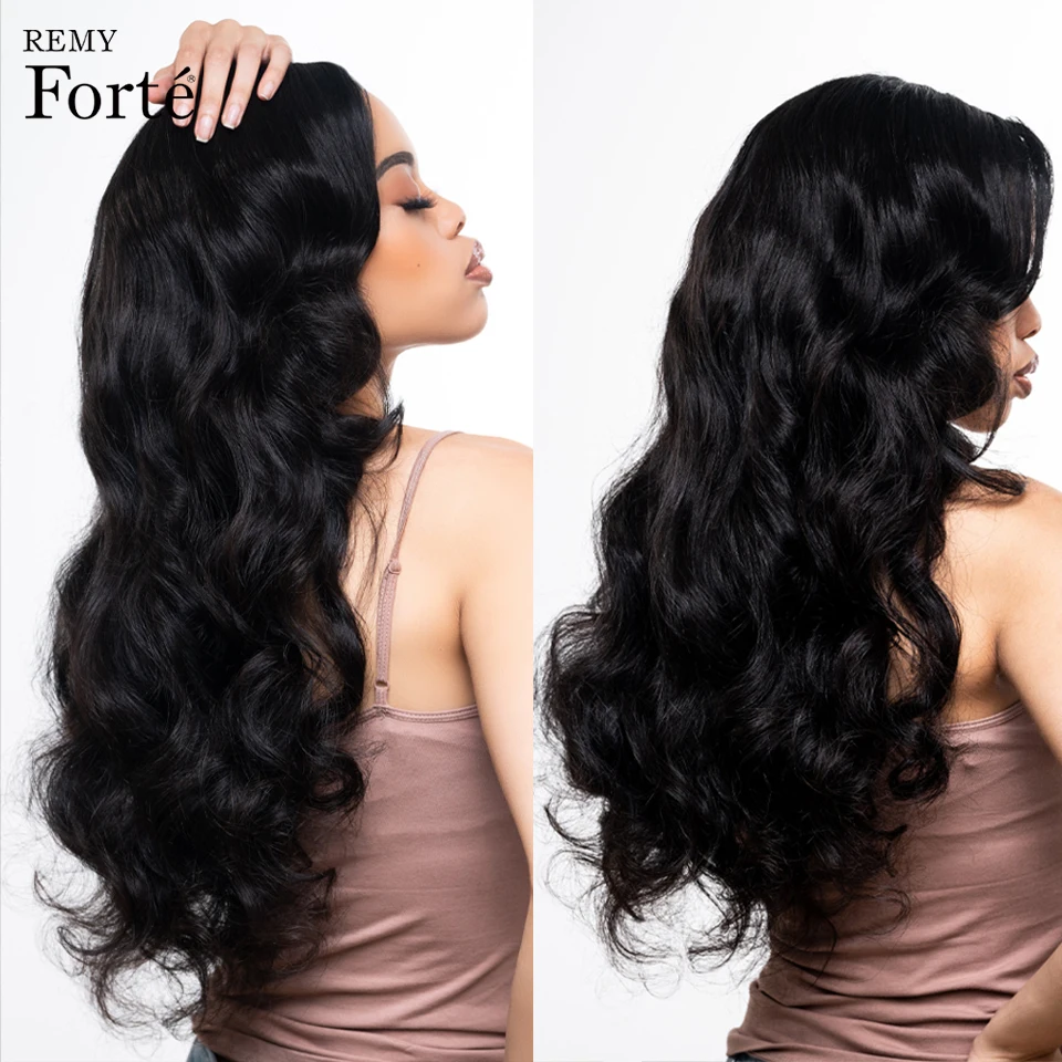 Brazilian Body Wave Lace Front Perucas, Cabelo Humano, T Part, 180% Densidade, 13x5x2