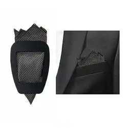 1 pz tasca quadrati titolare fazzoletto di seta custode organizzatore Clip di fissaggio per abiti da uomo smoking giacche gilet accessori W6X6