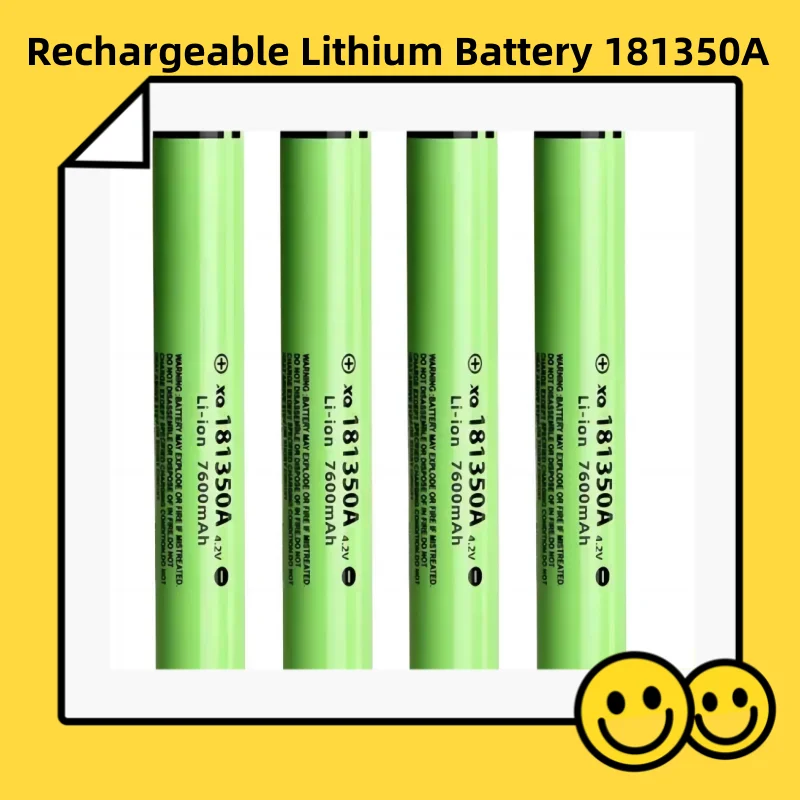

Rechargeable Lithium Battery for Flashlight 181350A High Capacity 3.7V Long Life Power