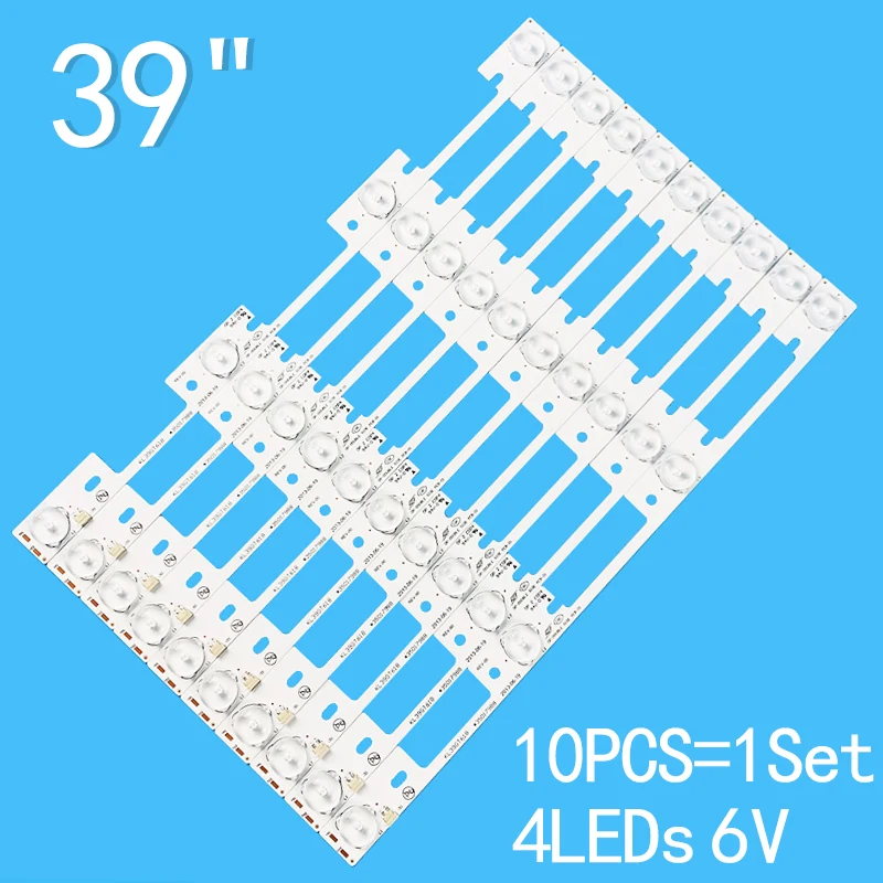 

New 10 Pieces*4 LEDs*6V LED Strips Working For TV KDL39SS662U 35018339 KDL40SS662U 35019864 35018340