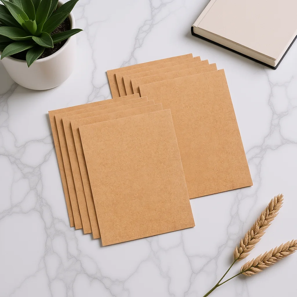 

10pcs A4 Paper Folder Kraft Material Single Slot Document Organizer For Home Office School Documents Holder A4 File Folder Paper